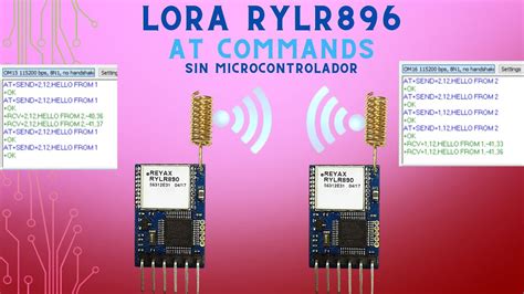 The RYLR896 transceiver module feature the LoRa long range modem that provides ultra-long range spread spectrum communication and high interference immunity whilst minimising current consumption. . Rylr896 at commands